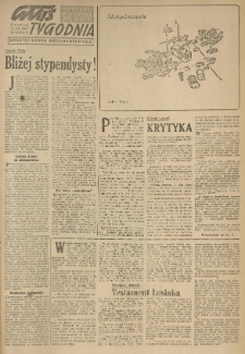 Głos Tygodnia. Dodatek Głosu Wielkopolskiego. 1962.03.11 R.2 nr22