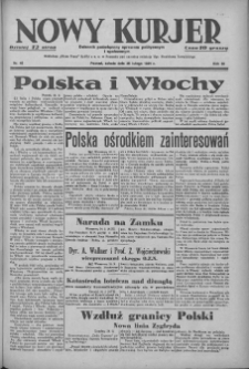 Nowy Kurjer: dziennik poświęcony sprawom politycznym i społecznym 1939.02.25 R.50 Nr46