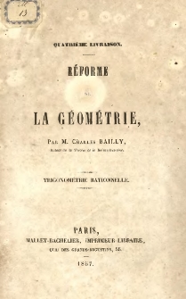 Reforme de la geometrie. L.4 Trigonometrie rationnelle