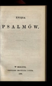 Księga Psalmów.