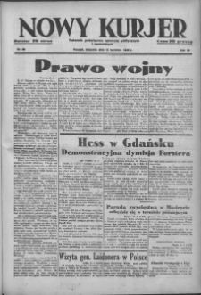 Nowy Kurjer: dziennik poświęcony sprawom politycznym i społecznym 1939.04.16 R.50 Nr88