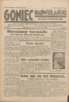 Goniec Nadwiślański: Głos Pomorski: Niezależne pismo poranne, poświęcone sprawom stanu średniego 1932.03.24 R.8 Nr69