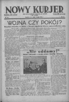 Nowy Kurjer: dziennik poświęcony sprawom politycznym i społecznym 1939.05.16 R.50 Nr112
