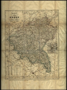 Karte der Provinz Posen