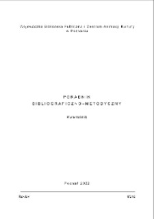 Poradnik Bibliograficzno-Metodyczny 2022 z.1