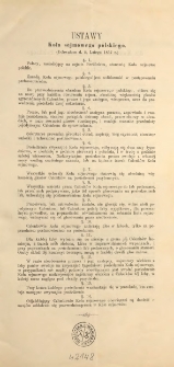 Ustawy Koła Sejmowego Polskiego (uchwalone d. 8. lutego 1857 r.)