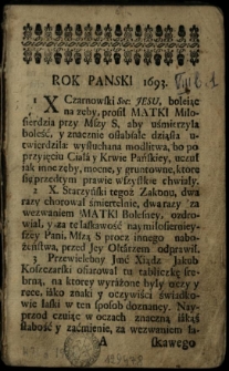 Żniwo cudownych dar&oacute;w w polu Jarosławskim, to jest: cuda i łaski za przyczyną Najśw[iętszej] Panny [...] doznane [...]