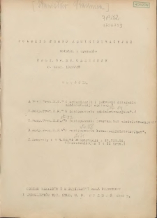 Polskie prawo administracyjne: notatki z wykładów prof. dr. St. Kasznicy r. akad. 1928/29. Cz. 4.