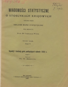 Wydatki i dochody gmin podlegających ustawie 1866 r. Część 1