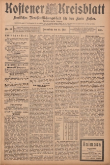 Kostener Kreisblatt: amtliches Veröffentlichungsblatt für den Kreis Kosten 1907.05.25 Jg.42 Nr63