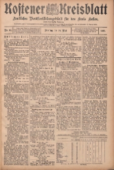 Kostener Kreisblatt: amtliches Veröffentlichungsblatt für den Kreis Kosten 1907.05.28 Jg.42 Nr64