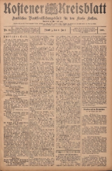 Kostener Kreisblatt: amtliches Veröffentlichungsblatt für den Kreis Kosten 1907.06.04 Jg.42 Nr67