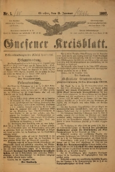 Gnesener Kreisblatt. 1897.01.03 Nr1