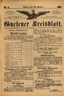 Gnesener Kreisblatt. 1897.01.21 Nr6