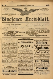 Gnesener Kreisblatt. 1897.02.04 Nr10