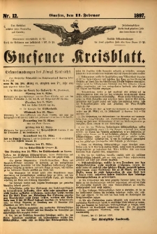 Gnesener Kreisblatt. 1897.02.11 Nr12