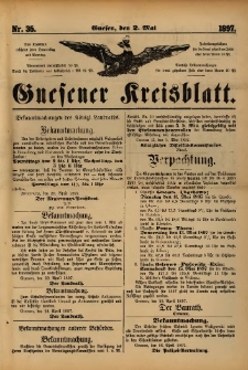 Gnesener Kreisblatt. 1897.05.02 Nr35