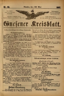 Gnesener Kreisblatt. 1897.05.27 Nr42