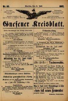 Gnesener Kreisblatt. 1897.07.01 Nr52