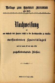Beilage zum Gnesener Kreisblatt pro 1897