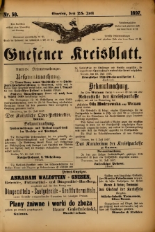 Gnesener Kreisblatt. 1897.07.25 Nr59