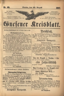 Gnesener Kreisblatt. 1897.08.29 Nr69