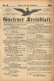 Gnesener Kreisblatt. 1897.09.16 Nr74