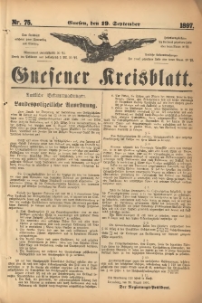 Gnesener Kreisblatt. 1897.09.19 Nr75