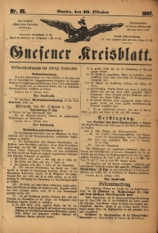 Gnesener Kreisblatt. 1897.10.10 Nr81