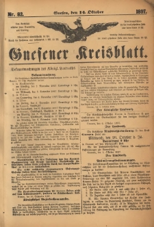 Gnesener Kreisblatt. 1897.10.14 Nr82
