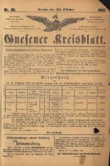 Gnesener Kreisblatt. 1897.10.24 Nr85
