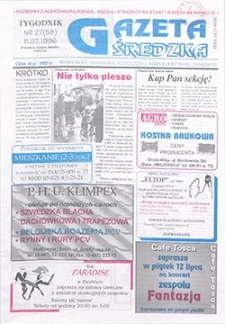 Gazeta Średzka 1996.07.11 Nr27(58)