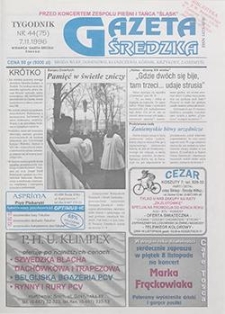 Gazeta Średzka 1996.11.07 Nr44(75)