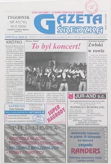Gazeta Średzka 1996.11.14 Nr45(76)