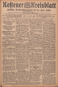 Kostener Kreisblatt: amtliches Veröffentlichungsblatt für den Kreis Kosten 1907.07.20 Jg.42 Nr87