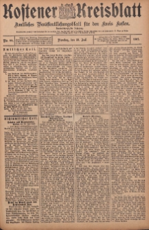 Kostener Kreisblatt: amtliches Veröffentlichungsblatt für den Kreis Kosten 1907.07.23 Jg.42 Nr88