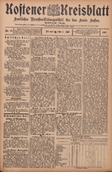 Kostener Kreisblatt: amtliches Veröffentlichungsblatt für den Kreis Kosten 1907.07.25 Jg.42 Nr89