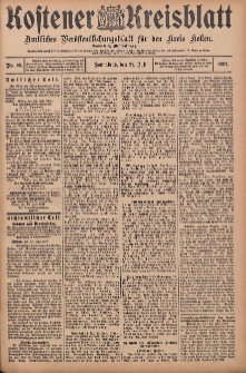 Kostener Kreisblatt: amtliches Veröffentlichungsblatt für den Kreis Kosten 1907.07.27 Jg.42 Nr90