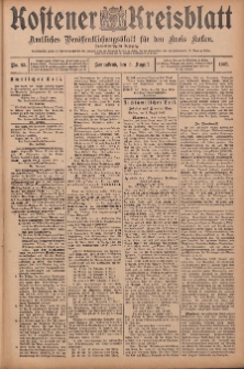 Kostener Kreisblatt: amtliches Veröffentlichungsblatt für den Kreis Kosten 1907.08.03 Jg.42 Nr93