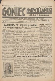 Goniec Nadwiślański: Głos Pomorski: Niezależne pismo poranne, poświęcone sprawom stanu średniego 1932.05.28 R.8 Nr120