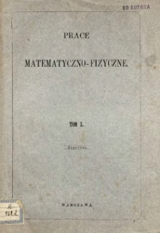 Sprawozdanie ze spostrzeżeń magnetycznych wykonanych w Zakopanem w lecie 1898 r.