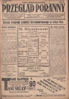 Przegląd Poranny: pismo niezależne i bezpartyjne 1926.03.14 R.6 Nr60