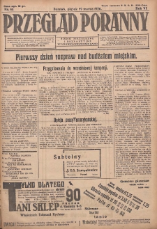 Przegląd Poranny: pismo niezależne i bezpartyjne 1926.03.19 R.6 Nr64