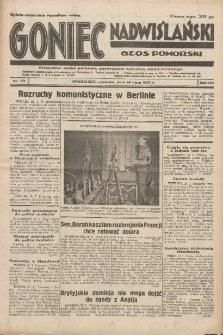 Goniec Nadwiślański: Głos Pomorski: Niezależne pismo poranne, poświęcone sprawom stanu średniego 1932.07.28 R.8 Nr171
