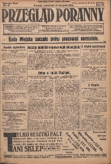 Przegląd Poranny: pismo niezależne i bezpartyjne 1926.01.21 R.6 Nr16