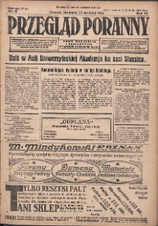 Przegląd Poranny: pismo niezależne i bezpartyjne 1926.01.24 R.6 Nr19
