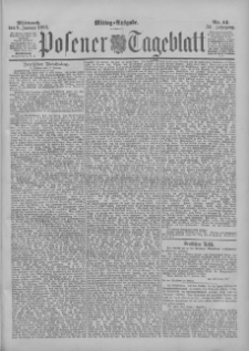 Posener Tageblatt 1895.01.09 Jg.34 Nr14