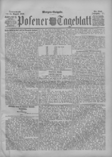 Posener Tageblatt 1896.08.15 Jg.35 Nr381