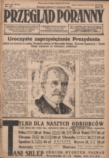Przegląd Poranny: pismo niezależne i bezpartyjne 1926.06.05 R.6 Nr123