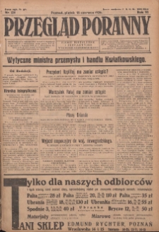 Przegląd Poranny: pismo niezależne i bezpartyjne 1926.06.18 R.6 Nr134